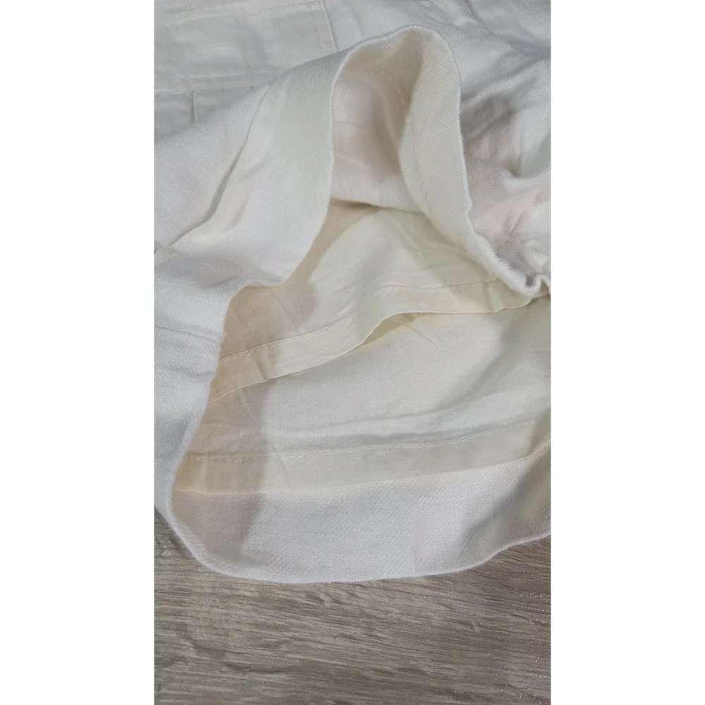 The Limited Linen Lined Shorts Pockets Ivory Size 6 - Picture 4 of 7